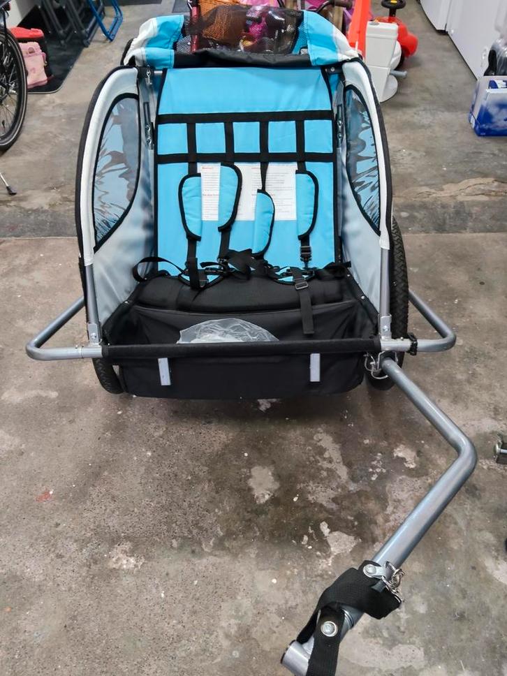 Fietskar voor kinderen met handig kofferbak achterin, Fietsen en Brommers, Fietsaccessoires | Aanhangers en Karren, Nieuw, Kinderkar