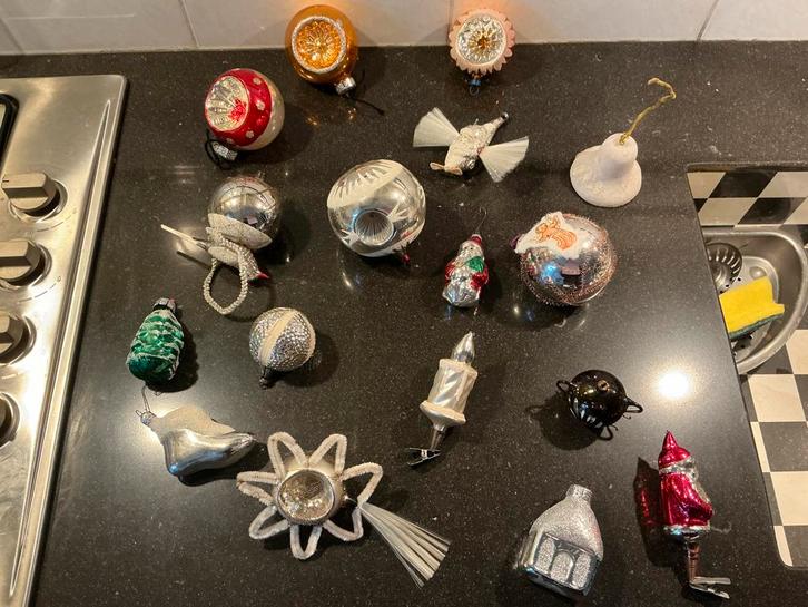 Antieke kerstballen, Diversen, Kerst, Gebruikt, Ophalen of Verzenden