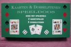 KAARTEN EN DOBBELSTENEN SPEELDOOS Voor meer sp. 3.95euro, Hobby en Vrije tijd, Gezelschapsspellen | Bordspellen, Een of twee spelers
