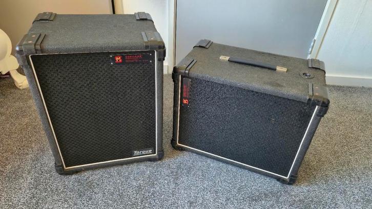 Set Torque / McKenzie passieve PA-speakers, Audio, Tv en Foto, Luidsprekers, Gebruikt, Front, Rear of Stereo speakers, 120 watt of meer