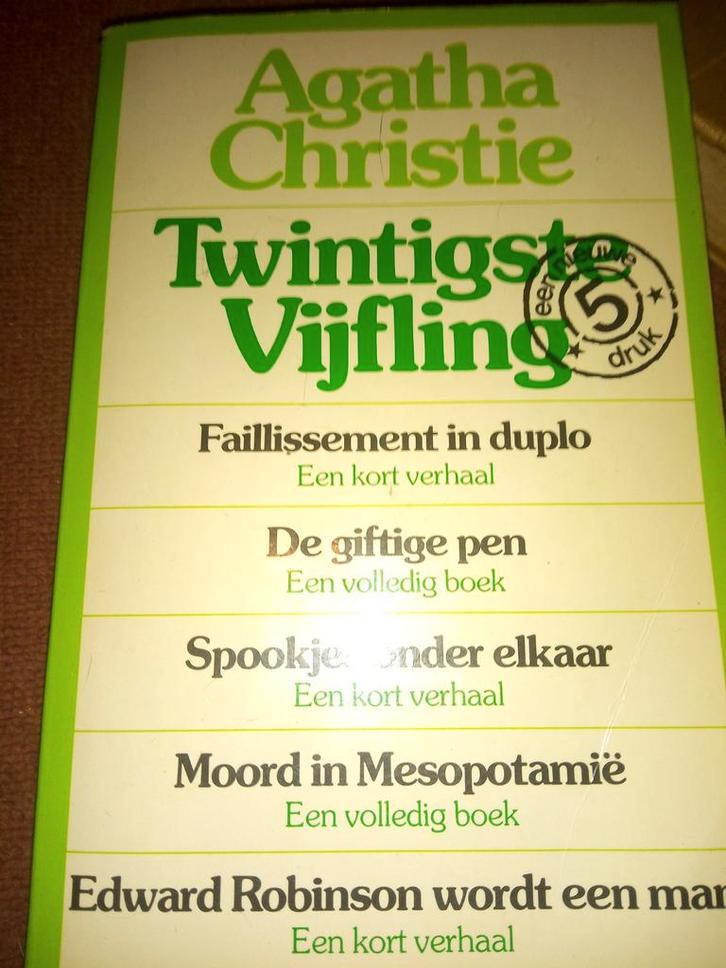Agatha Christie - Twintigste Vijfling (5e druk), Boeken, Detectives, Gelezen, Verzenden