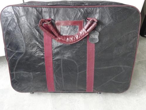 Leren koffer patchwork lederen koffer met schouderriem nieuw, Sieraden, Tassen en Uiterlijk, Koffers, Nieuw, Leer, 50 tot 60 cm