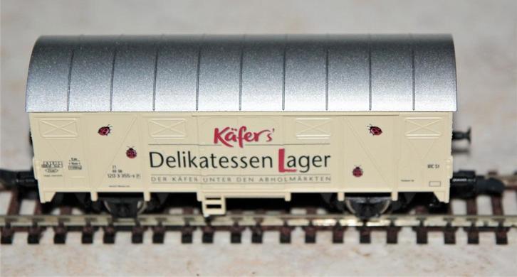 Roco HO 2-assige goederenwagon Käfer 47959, Hobby en Vrije tijd, Modeltreinen | H0, Zo goed als nieuw, Wagon, Gelijkstroom, Roco