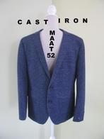 Cast Iron - lente # zomer colbert - mooi blauw + motiefje, Maat 52/54 (L), Blauw, Cast Iron, Ophalen of Verzenden