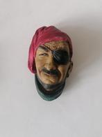 vintage BOSSON wandhoofdje van een piraat igst 13x9 cm, Antiek en Kunst, Verzenden