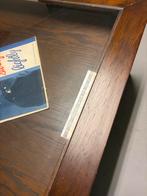 Vintage Salontafel met Glazen Blad 2 stuks, Ophalen, 50 tot 100 cm, Glas, Vierkant