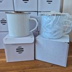 17x sublimatie emaille beker, mok 350ml, Huis en Inrichting, Keuken | Servies, Ophalen of Verzenden, Nieuw, Overige stijlen, Kop(pen) en/of Schotel(s)