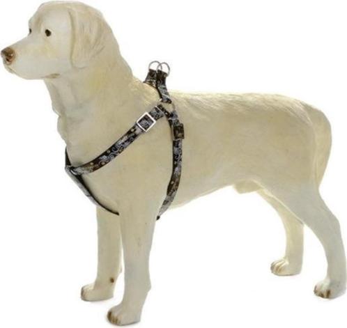 Halsband / BorstTuig / looplijn Zwart Middelgrote hond, Dieren en Toebehoren, Hondenriemen, Gebruikt, Ophalen