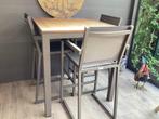 Tuin- barset Fiore. Inclusief 4 stoelen. In zeer goede staat, Tuin en Terras, Tuinsets en Loungesets, Ophalen, 4 zitplaatsen, Aluminium