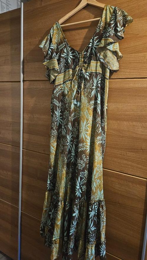 Jurk maxi boho ibiza gipsy maat 42/44/46, Kleding | Dames, Jurken, Zo goed als nieuw, Onder de knie, Ophalen of Verzenden