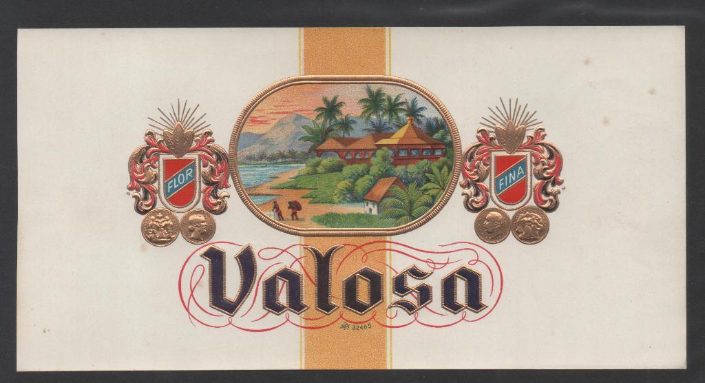 Sigarenband 27 Etiket Valosa, Verzamelen, Ophalen of Verzenden, Zo goed als nieuw, Sigarenbandjes