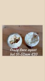 Crazy lace agaat bol 51-52mm, Ophalen of Verzenden, Mineraal