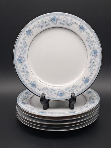 6x Noritake Blue Hill ontbijtbord  beschikbaar voor biedingen