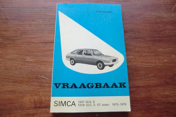 autoboek - Vraagbaak Simca 1307 1308, Boeken, Auto's | Boeken, Gelezen, Ophalen of Verzenden