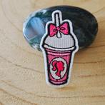 Strijk embleem applicatie Patch Roze milkshake  Strijk emble, Hobby en Vrije tijd, Kledingapplicaties en Hotfix, Hm, Nieuw, T