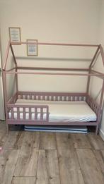 Peuterbed zonder matras, Kinderen en Baby's, Kinderkamer | Bedden, Ophalen, Gebruikt, 70 tot 85 cm, 140 tot 160 cm