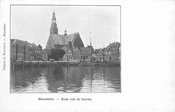 701277007 Maassluis Kom van de Haven, Verzamelen, Ansichtkaarten | Nederland, Zuid-Holland, Voor 1920, Verzenden