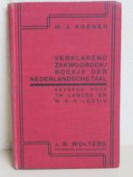 Wolters zakwoordenboek Nederlandsche taal, 1932, Antiek en Kunst, Ophalen of Verzenden, M.J. Koenen