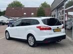 Ford Focus Wagon 1.0 EcoBoost Titanium /Airco/Cruise/Stoelve, Euro 5, Gebruikt, Met garantie (alle), Wit