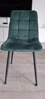 Mooie eetkamer stoelen groen, Huis en Inrichting, Stoelen, Ophalen, Zo goed als nieuw, Stof, Vier