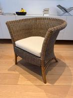 Rotan Stoel / Fauteuil met Kussen, Huis en Inrichting, Fauteuils, Ophalen, Gebruikt, Minder dan 75 cm, Riet of Rotan