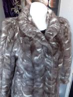 Zeer aparte echte bontjas bont jas bontmantel maat L, Ophalen of Verzenden, Zo goed als nieuw, Maat 42/44 (L), Grijs