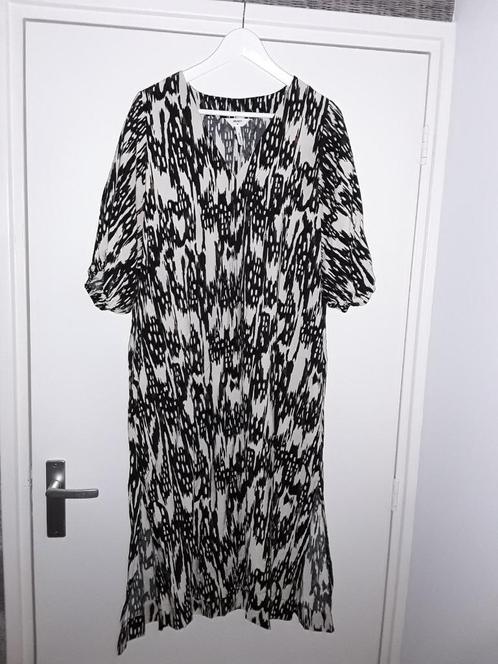 Object Zwart/Bruin/Witte Jurk Met Print Maat 40, Kleding | Dames, Jurken, Nieuw, Maat 38/40 (M), Zwart, Boven de knie, Verzenden