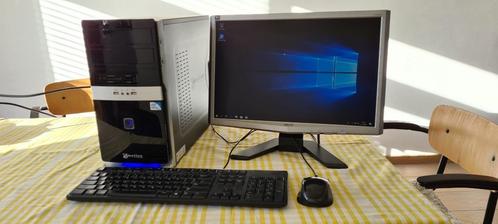 Goed werkende PC & Intel Core Tower Wind10 Wi-Fi Lcd Koopje, Computers en Software, Desktop Pc's, Zo goed als nieuw, HDD, Met monitor