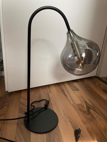 Light & Living Tafellamp Rakel - rookglas -ophalen/verzenden beschikbaar voor biedingen