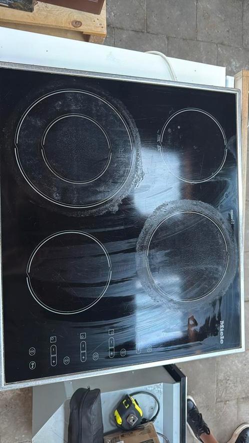 Miele kookplaat, Witgoed en Apparatuur, Kookplaten, Gebruikt, Inbouw, Keramisch, 4 kookzones, Ophalen
