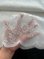 Gordijnen met kantwerk, 2 paar, ecru/met gordijnlussen, Ophalen of Verzenden, Nieuw, 200 cm of meer