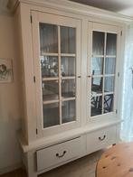 Vitrinekast buffetkast, Huis en Inrichting, Kasten | Buffetkasten, Ophalen, Met plank(en), Gebruikt, 200 cm of meer