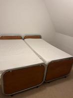 Vintage mid century Bauhaus twee persoons bed, Ophalen, Mid century, Eenpersoons, Zo goed als nieuw