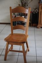 Blank eiken eetkamer stoelen, Ophalen, Gebruikt, Bruin, Vier