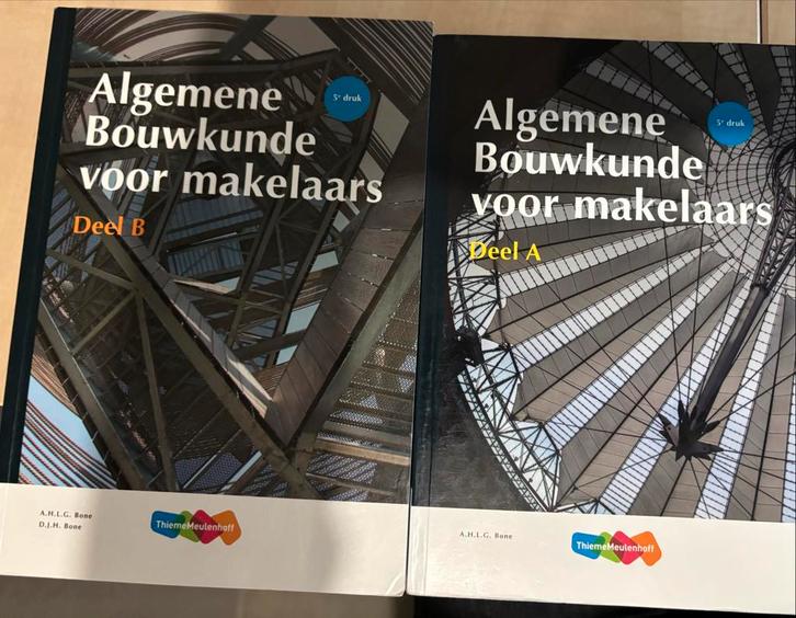Algemene Bouwkunde voor Makelaars - A en B, Boeken, Schoolboeken, Zo goed als nieuw, Overige niveaus, Ophalen