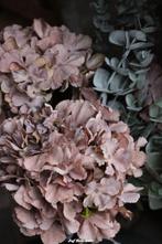 Grote (kunst) hortensia mauve en orange, Huis en Inrichting, Www.jufbrocante.nl, Www.jufbrocante.nl, Nieuw, Ophalen of Verzenden
