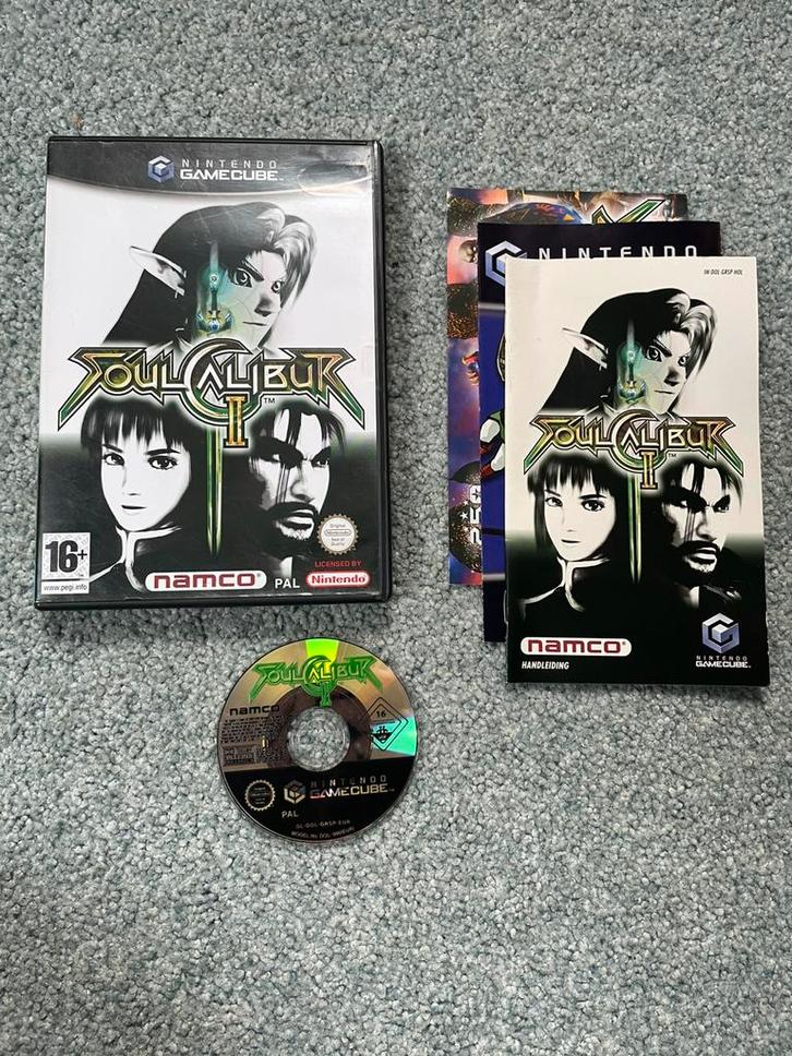 Soul Caliber 2, Spelcomputers en Games, Games | Nintendo GameCube, Zo goed als nieuw, Avontuur en Actie, 1 speler, Vanaf 3 jaar