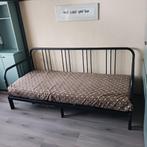 IKEA Fyresdal Slaapbank incl 2 matrassen, Ophalen, Zwart, Tweepersoons, Zo goed als nieuw
