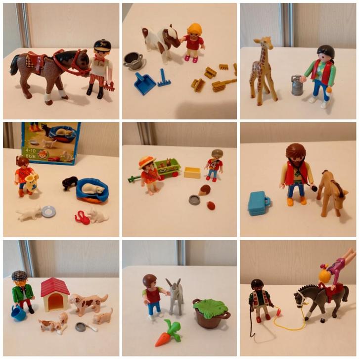 Playmobil diverse sets met dieren, Kinderen en Baby's, Speelgoed | Playmobil, Gebruikt, Complete set, Ophalen of Verzenden