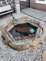 Betonnen vijverrand plus de opvangbak, Ophalen of Verzenden, Gebruikt, Beton, Fontein