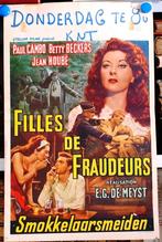 Filmposter Filles de fraudeurs / Smokkelaarsmeiden, Ophalen of Verzenden, Gebruikt, A1 t/m A3, Film en Tv