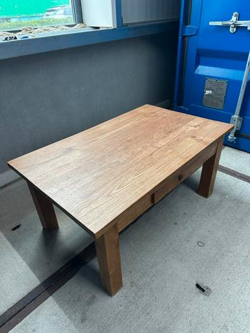 Teak salontafel met lade - 110x68x51cm beschikbaar voor biedingen
