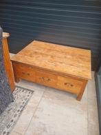 Teakhouten Salontafel met Lades, Ophalen, Gebruikt, Teakhout, Landelijk