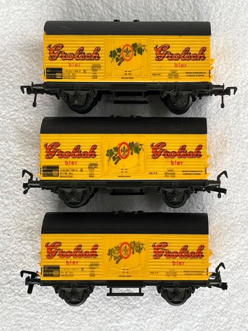 3x Fleischmann NS Grolsch wagons, Hobby en Vrije tijd, Modeltreinen | H0, Gebruikt, Wagon, Gelijkstroom of Wisselstroom, Fleischmann