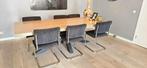 Stoelen zwart rib met zilver, Ophalen, Zwart, Metaal, Vijf, Zes of meer stoelen