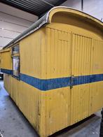 Mooie metalen schaftwagen/schaftkeet/pipowagen/tinyhouse, Doe-het-zelf en Verbouw, Bouwketen en Schaftketen, Ophalen, Gebruikt