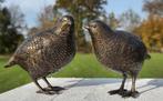SET KWARTELS / BRONZEN TUINBEELD / VOGEL, Dierenbeeld, Nieuw, Info@huisentuindecoratiemarie.nl, Huis en tuin decoratie marie