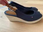 Tommy Hilfiger Blauwe Sleehak Maat 39, Blauw, Gedragen, Tommy Hilfiger, Sandalen of Muiltjes
