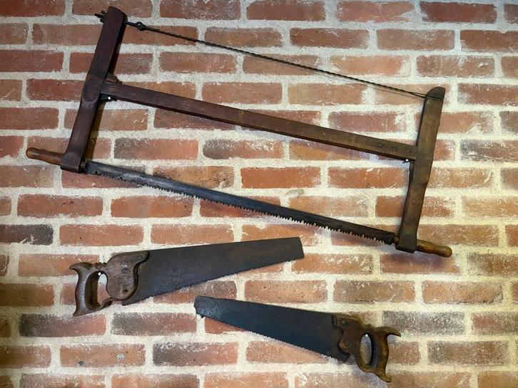 Oude zagen set, Doe-het-zelf en Verbouw, Gereedschap | Handgereedschap, Gebruikt, Ophalen