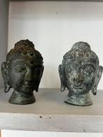 Bronzen Boeddha hoofden, Ophalen of Verzenden